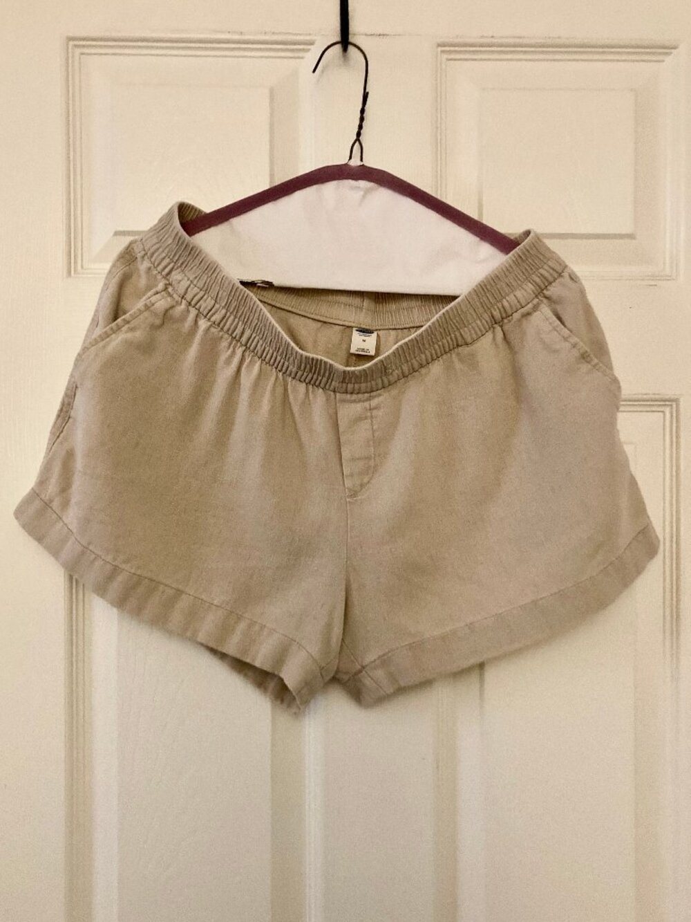 Great Condition, SZ M, Old Navy, Linen Blend Shorts, Beige